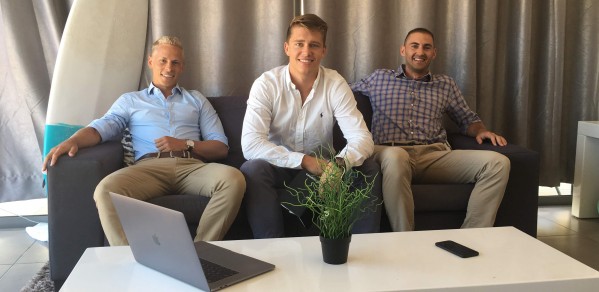 Photo of Co-founders from left Jos van der Westhuizen, Filip Kozera and Derrick van Schalkwyk